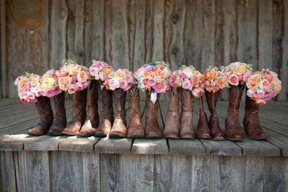 cowboy boots and bouquets