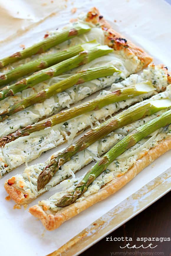 ricotta asparagus tart