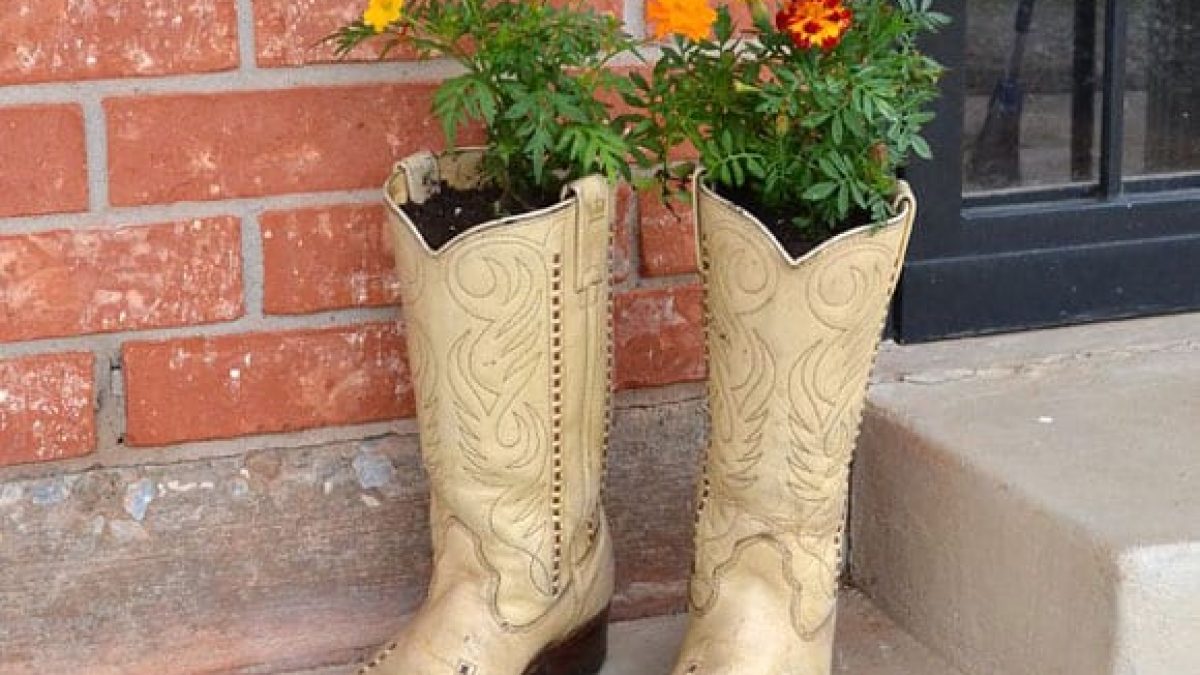 cowboy boot planters