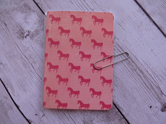 Horse Print Notebook