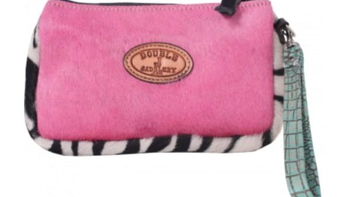 Pink-hair-on-hide-cosmetic-case