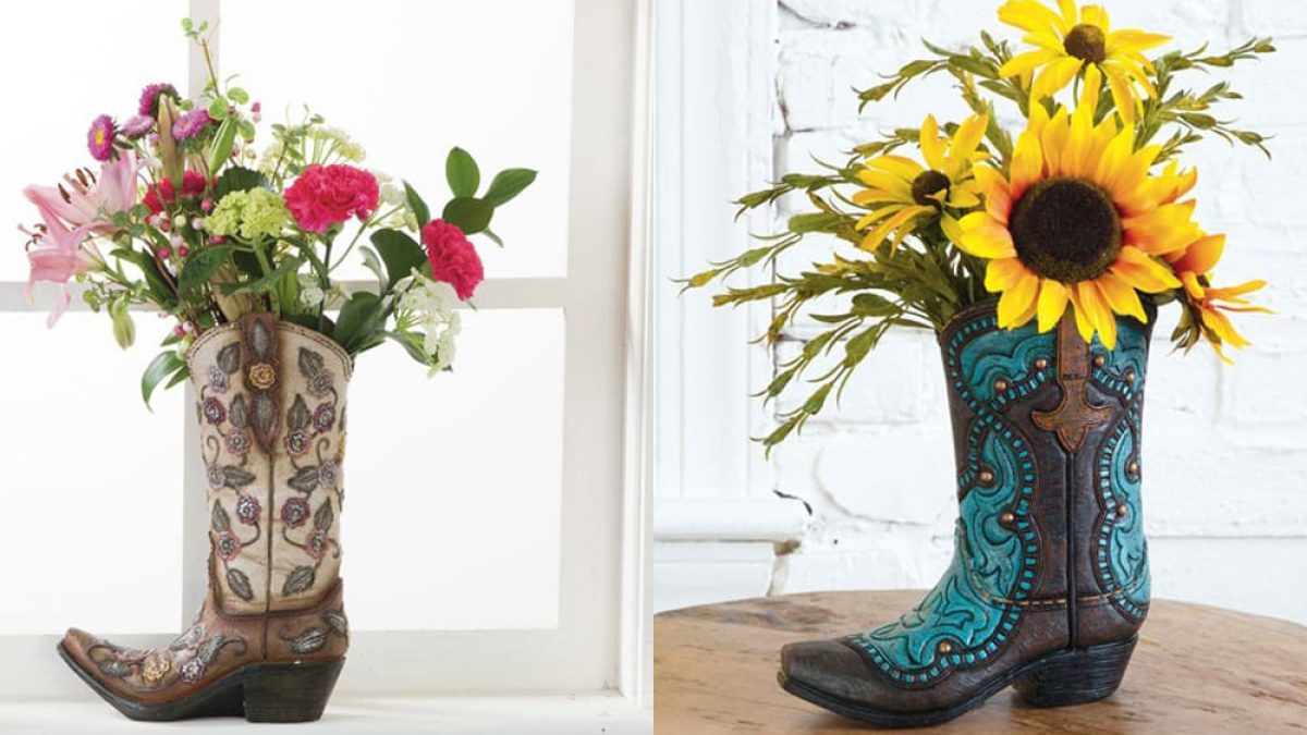 colorful cowboy boots for the home