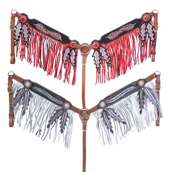 cowgirl magazine tack trends fringed breast collars