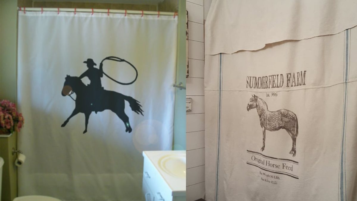 Horse shower curtains