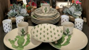 bloomingville cactus dinnerware set cowgirl magazine