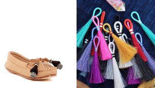 horse hair tassels and shoes