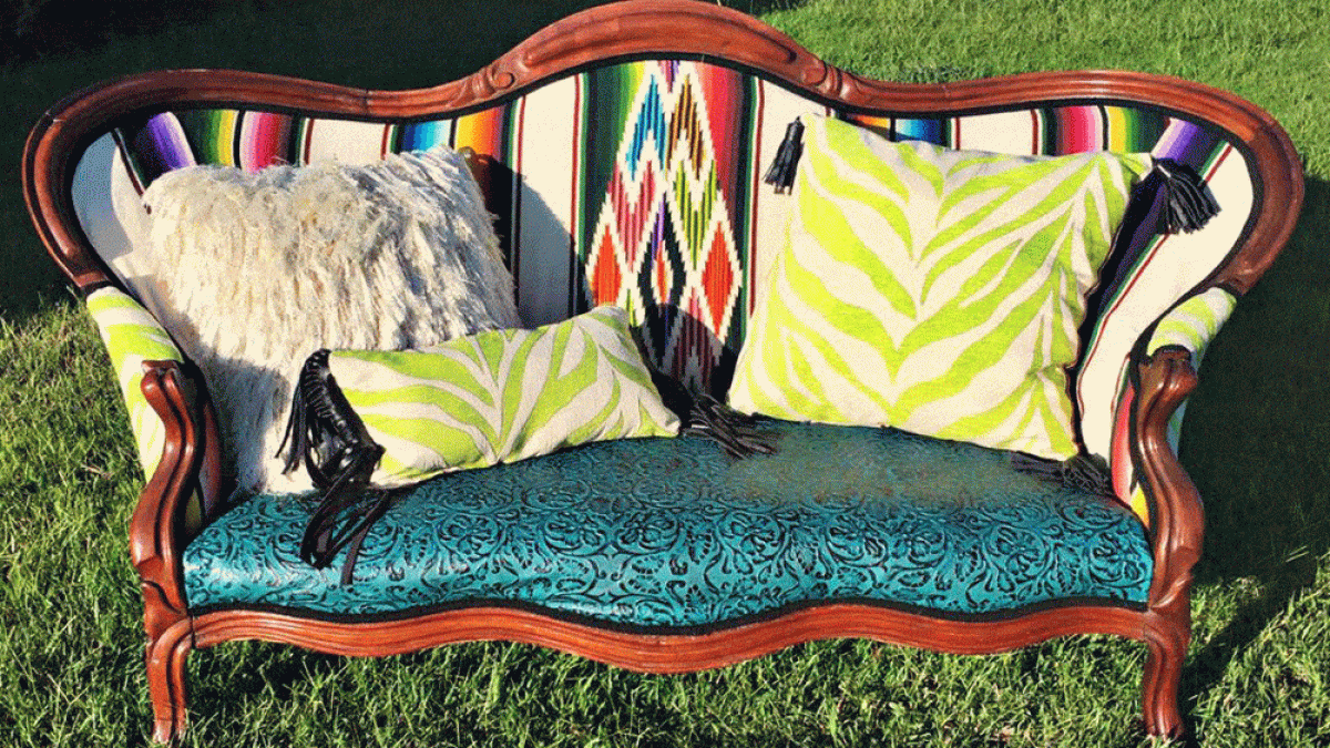 red dirt revivals couch serape cheetah leopard rustic western home decor cowgirl magazine