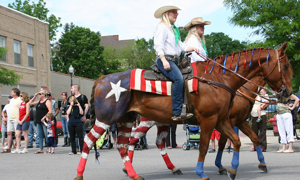 Patriotic Horses 4th of July Red White Blue Cowgirl Magazine