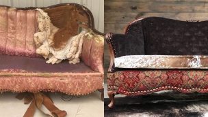 desert canary designs couch old couch vintage redo refurbish cowgirl magazine