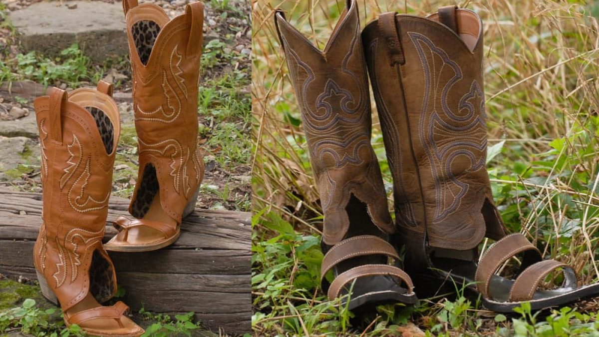 redneck sandals cowboy boot sandals
