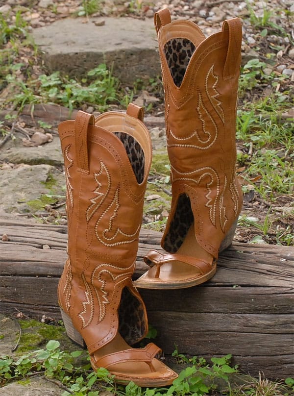 redneck sandals cowboy boots sandals flip flop style