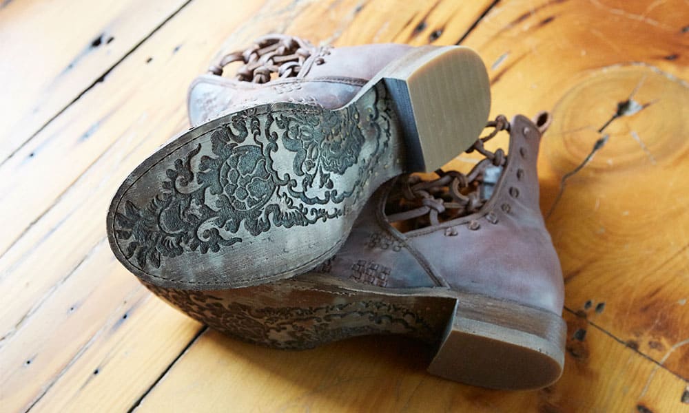 Lane Boots Patina Vie Collection boot sole detail