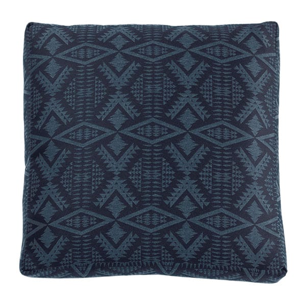 blue tribal print square pillow cushion pendleton sunbrella