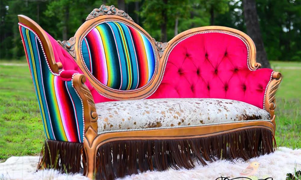 Victorian serape couch desert canary designs serape couch victorian couch serape victorian couch home decor western home furnishings cowgirl magazine