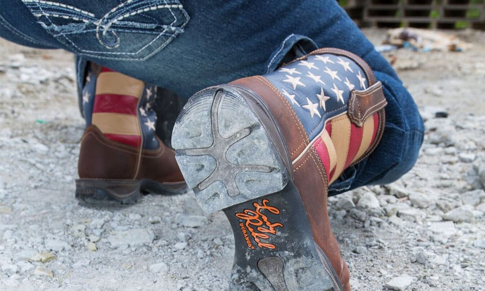 durango boots lady rebel work boot collection american flag cowboy boots sole
