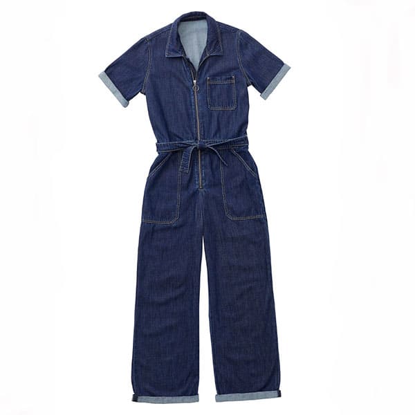 short sleeved zip front coverall