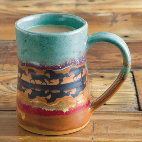 horse reflection dinnerware cowgirl magazine cup coffee mug
