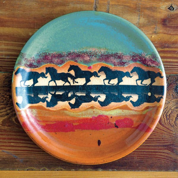horse reflection dinnerware cowgirl magazine
