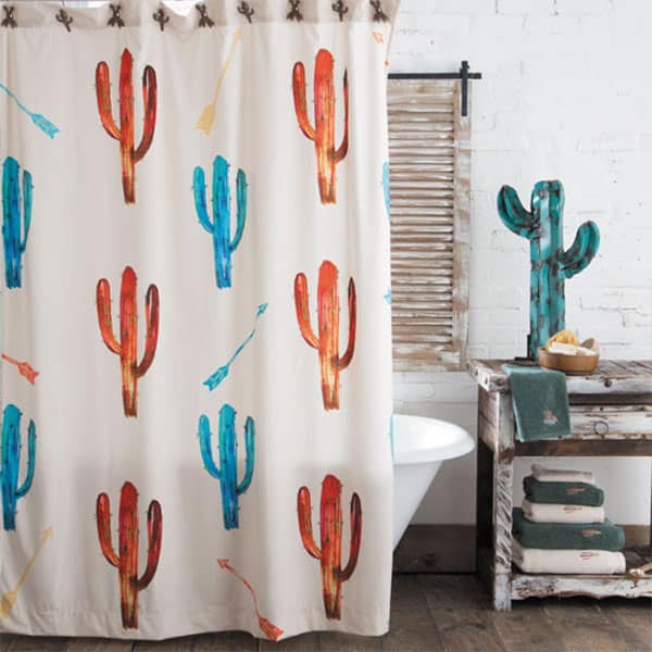 cactus in color collection rods cowgirl magazine shower