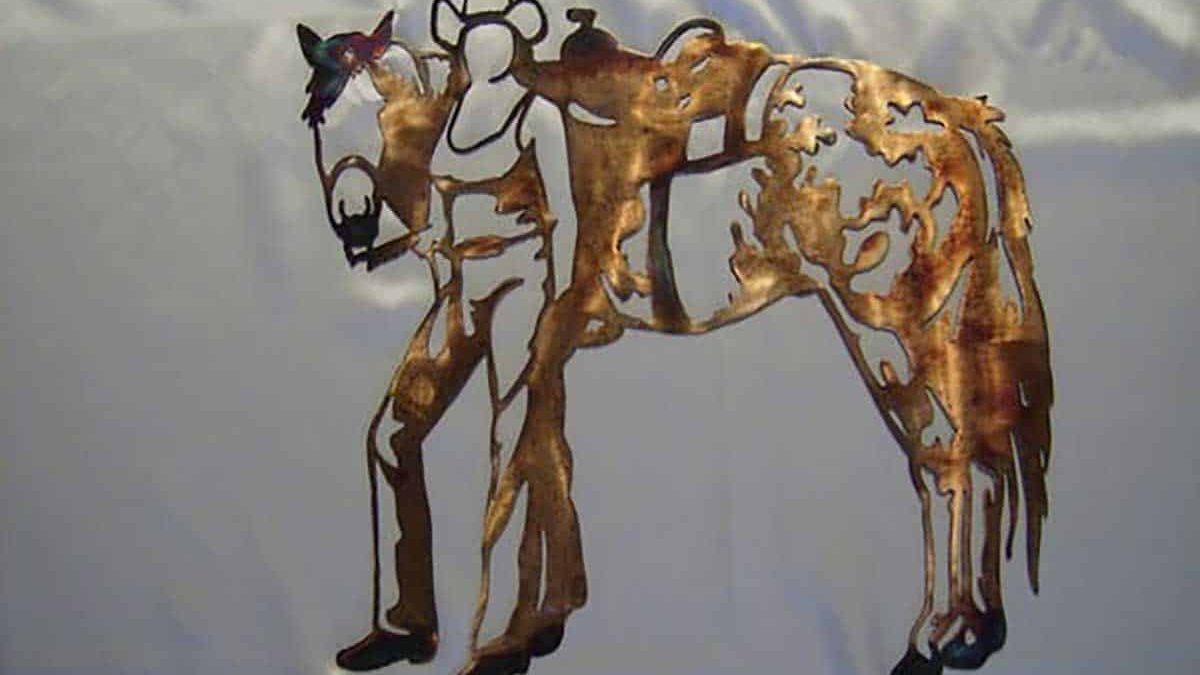 etsy-horse-cowgirl-metal-art