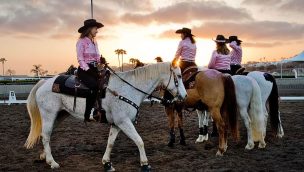 cowgirls in saddle del mar national horse show california cowgirl magazine