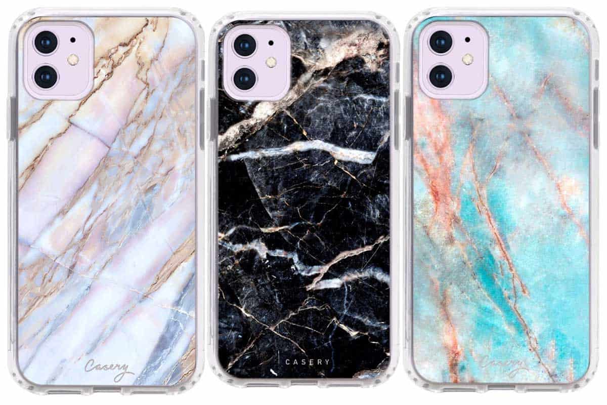 Casery dusty agate geode floral marble animal print iPhone 11