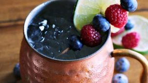 mixed berry moscow mule