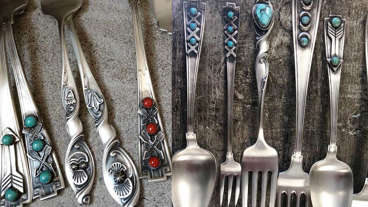 backwoods barbie couture turquoise silverware flatware cowgirl magazine