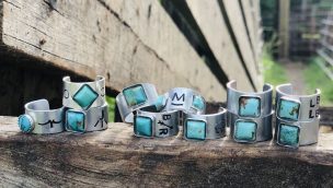 Turquoise Stamped Ring Cowgirl Magazine