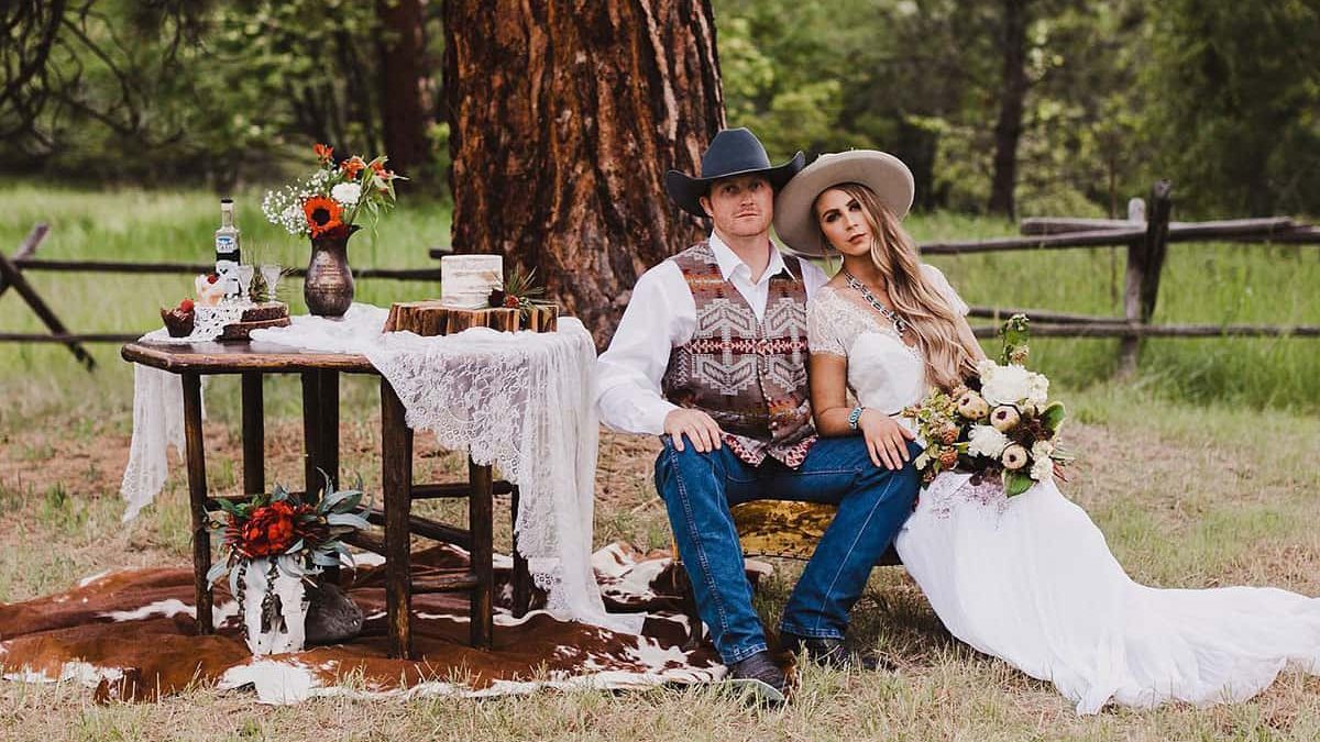 faux-wedding shoot cowgirl magazine