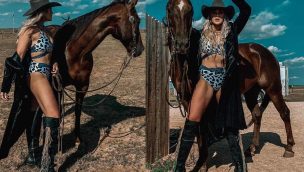 blaze internet swim suit bikini beaches and buckles cowgirl magazine