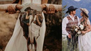 wedding cow skull cowgirl magazine