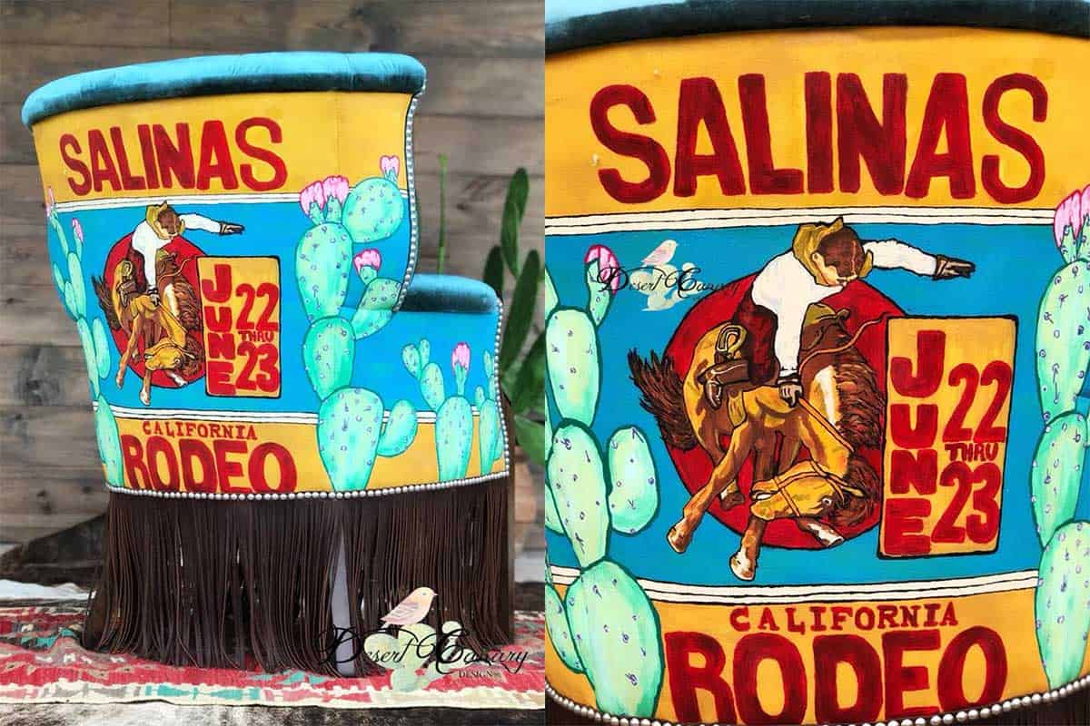 rodeo Salinas chair desert canary design carly Melancon cowgirl magazine