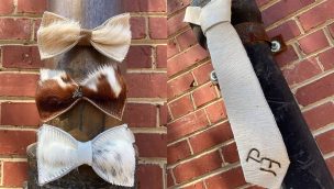 cowhide bow tie cowgirl magazine