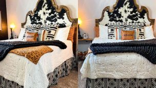 cowhide headboard cowgirl magazine red dirt revivals