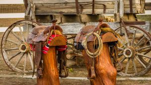 repurpose old saddle cowgirl magazine
