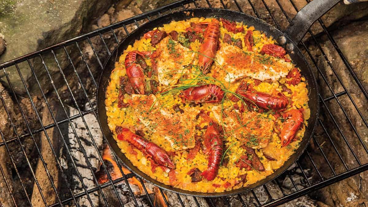 backcountry paella cowgirl in the kitchen cowgirl magazine