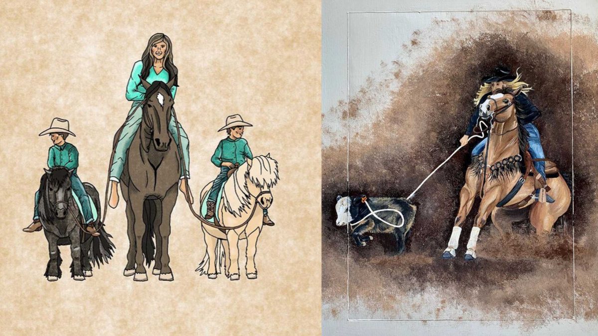 Mckenzie ray originals painting western art cowgirl magazine