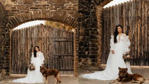Madi Wagner photography wolf wedding bride cowgirl magazine